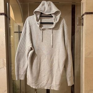 Men's Cream Hooded Sweater